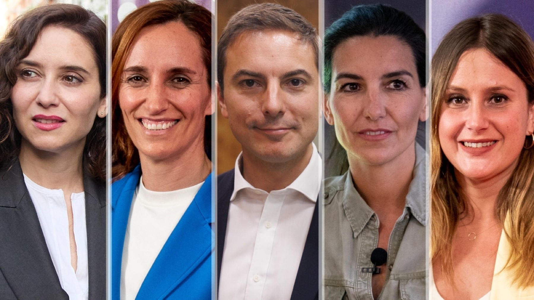 Los principales candidatos a las elecciones de la Comunidad de Madrid. (Europa Press)
