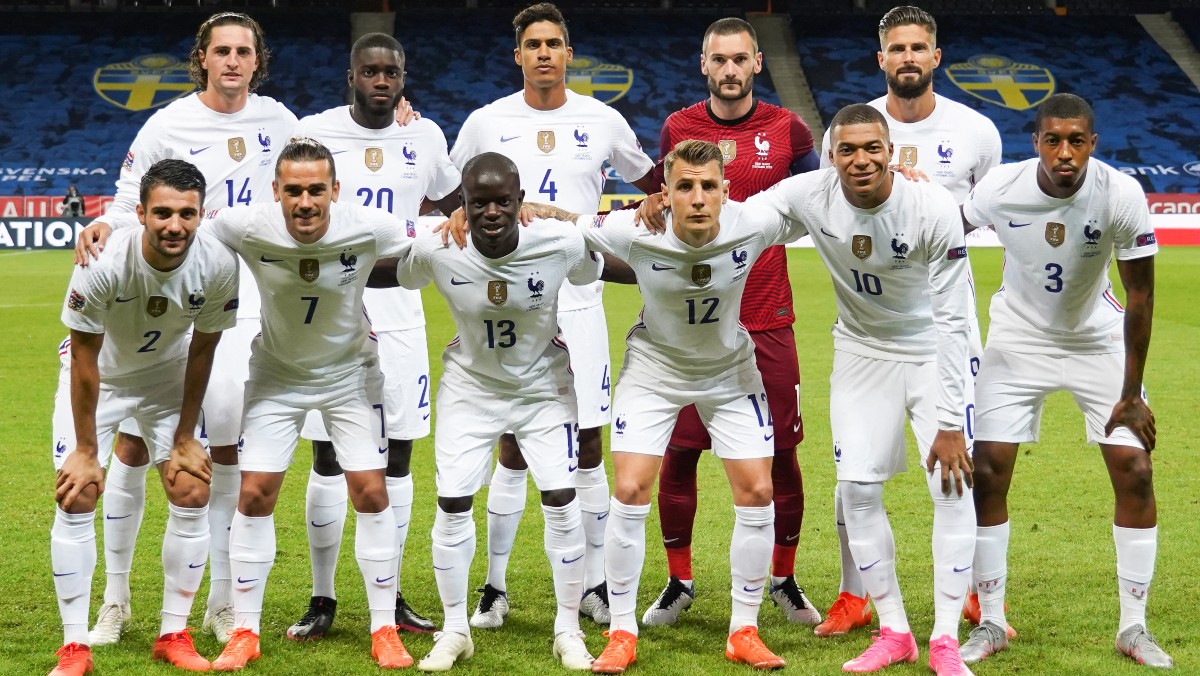Los jugadores de Francia. (AFP)