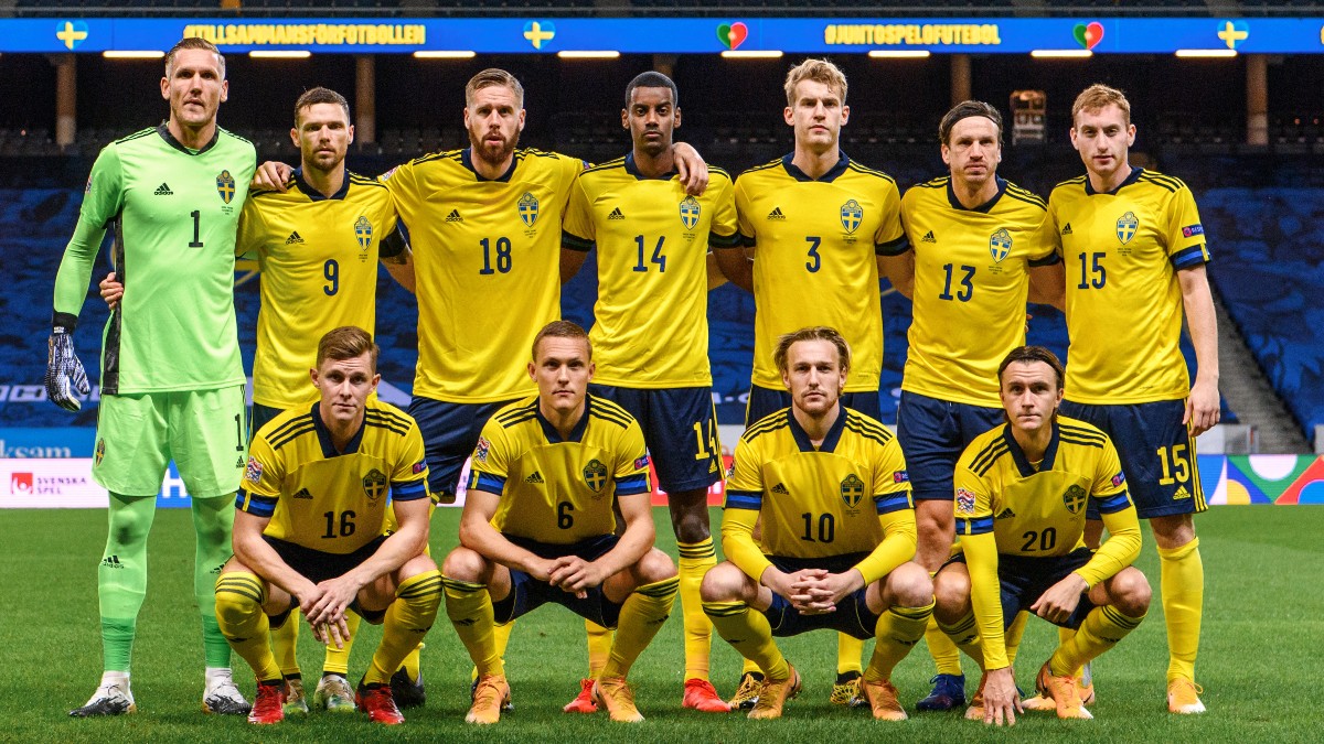 Los jugadores de la selección de Suecia. (AFP)