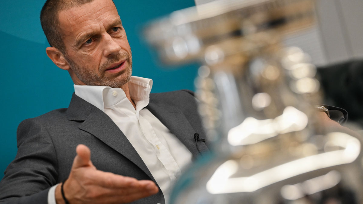 Aleksander Ceferin, presidente de la UEFA (AFP)