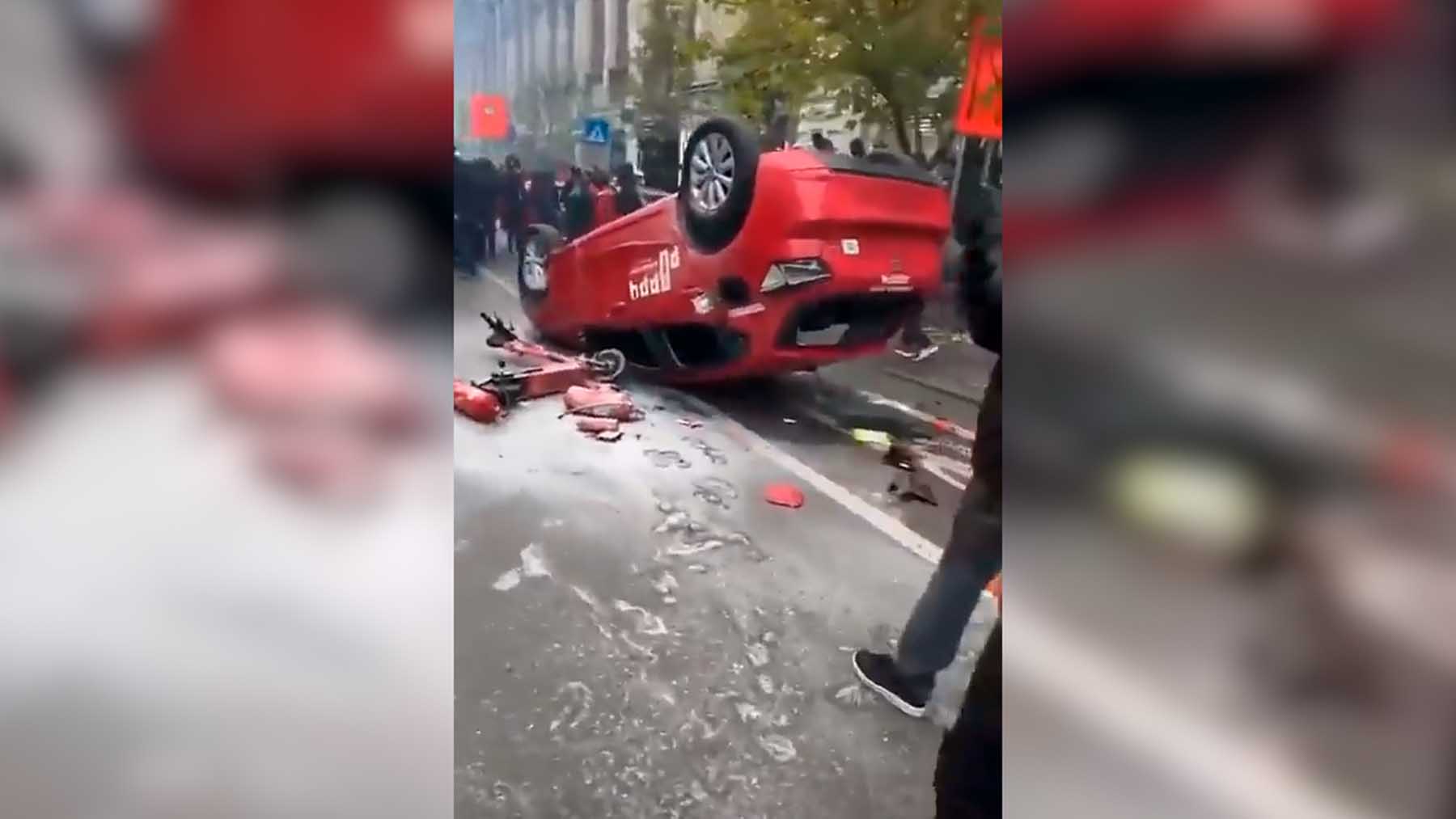 Graves incidentes en las calles de Bélgica.