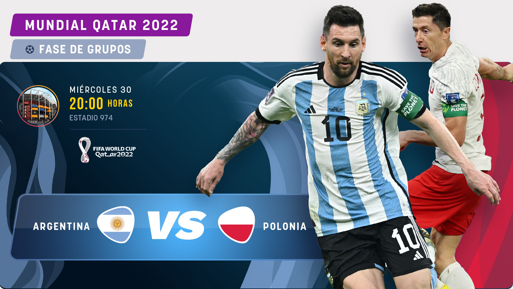 Argentina y Polonia se enfrentan en el Mundial.
