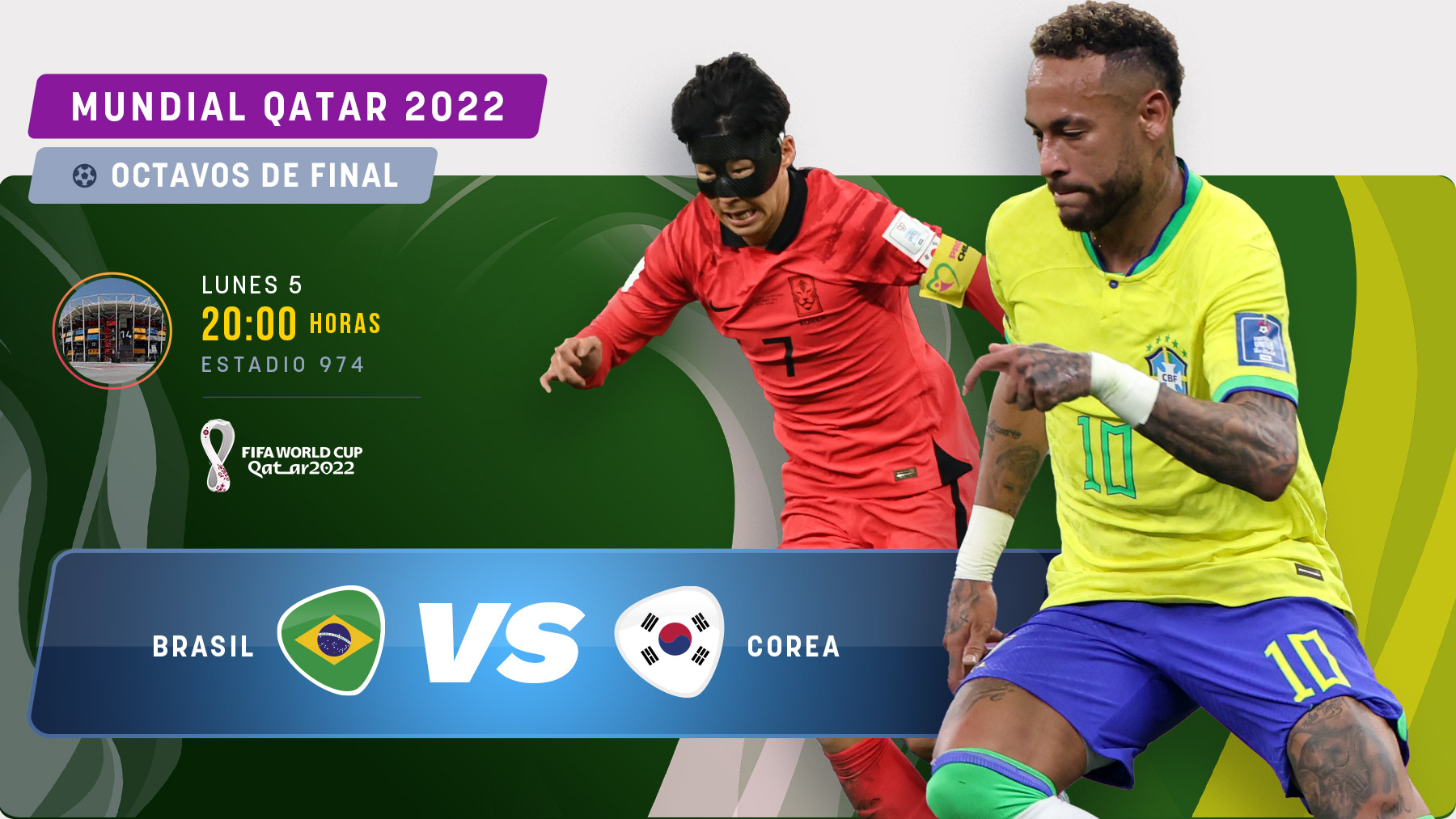 Brasil-Corea del Sur: Vuelve Neymar