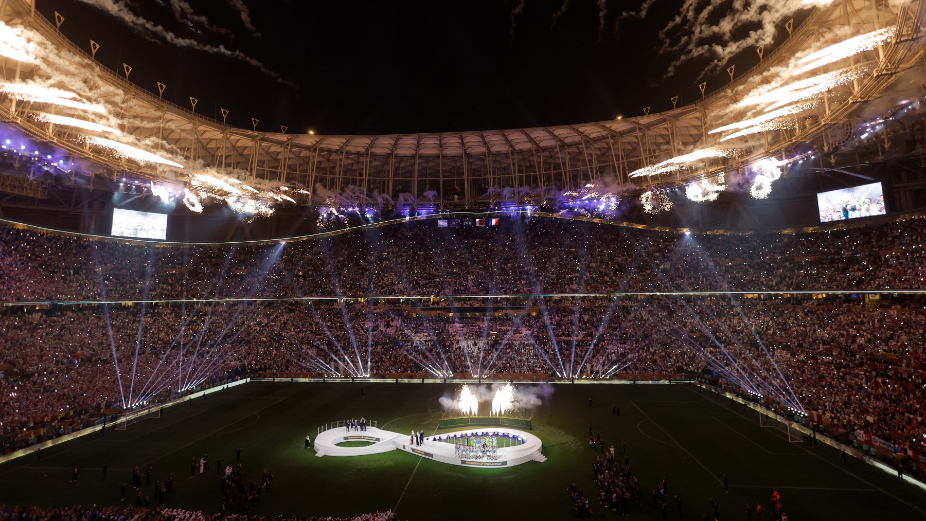 Estadio de Lusail durante la final. (AFP)