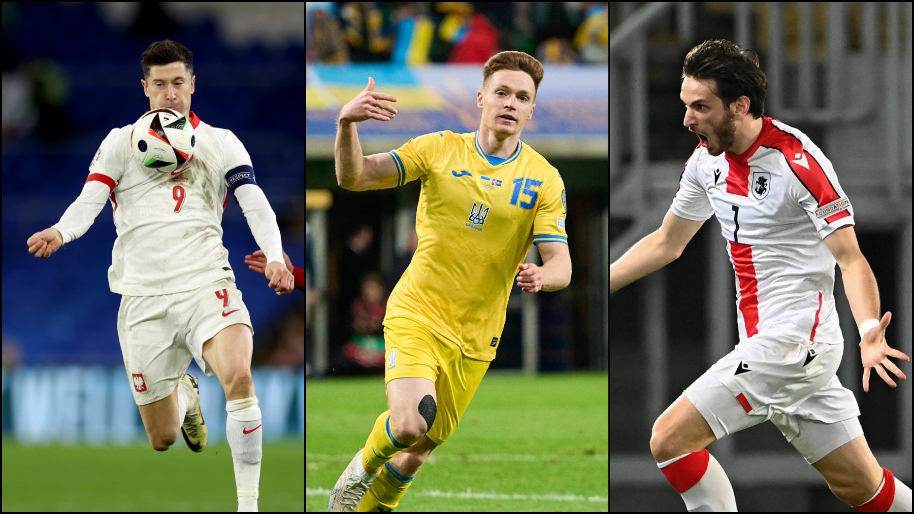 Georgia, Polonia y Ucrania estarán en la Eurocopa.