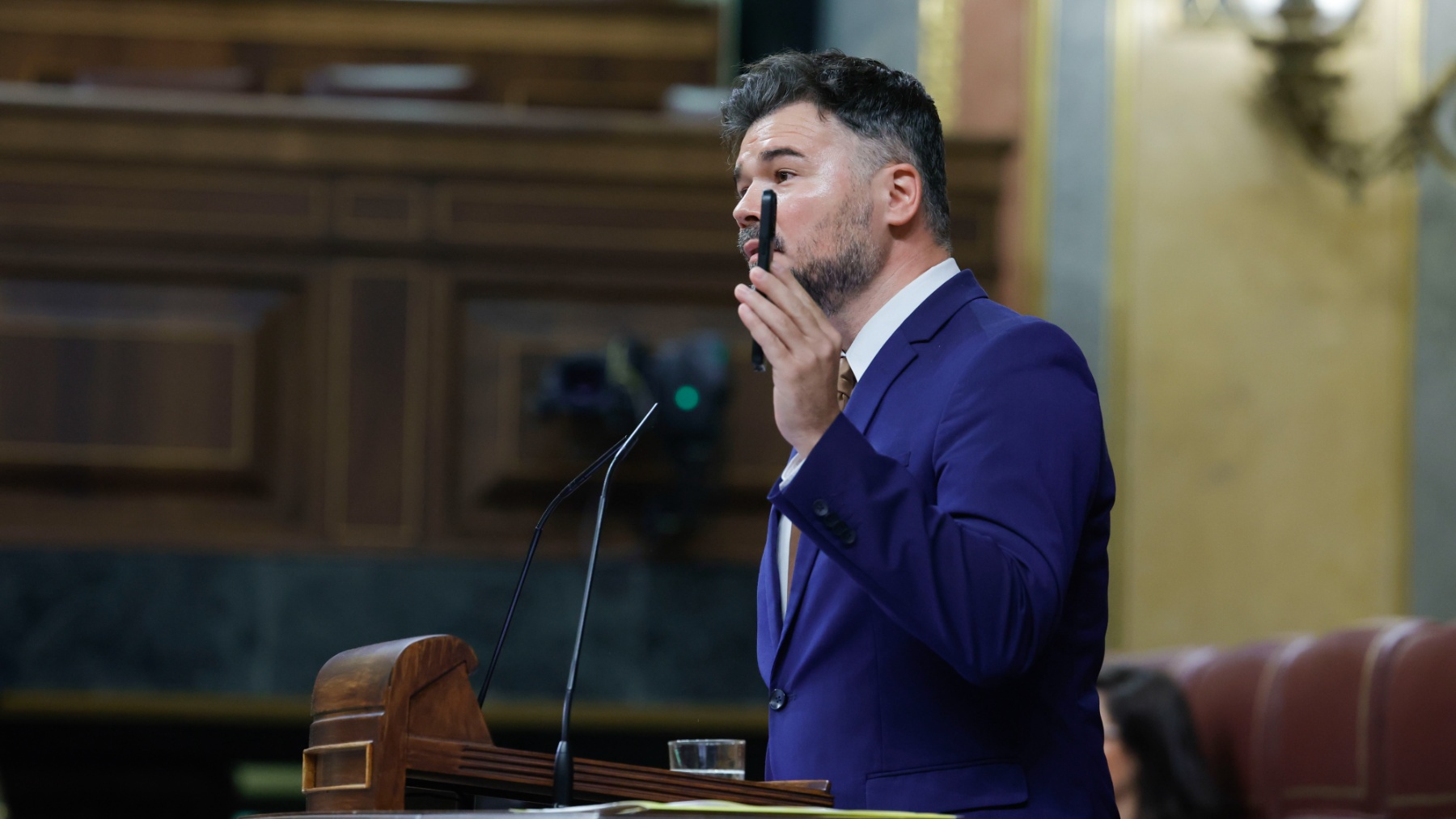 Gabriel Rufián en el Congreso. (EFE)